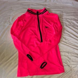VS pink half zip jacket